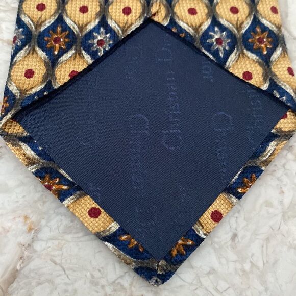 Vintage Christian Dior 100% Silk Tie - Picture 5 of 7